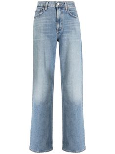 AGOLDE Harper mid-rise straight-leg Jeans  - Farfetch Jeans Light Blue, Yoko London, City Dress, Jeans Light, Summer Beach Wear, Wide Leg Jeans, Jacket Tops, Straight Jeans, Straight Leg Jeans