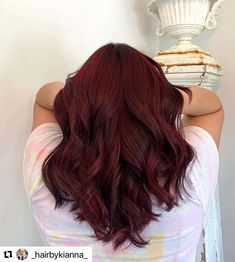 Short Red Wine Hair, Dark Red Bayalage Hair, Black Hair To Red Hair Color, Red Wine Hair Color With Highlights, Short Dark Red Hair Burgundy, Really Dark Red Hair, Red Hair For Summer, Cherry Wine Hair Color