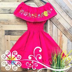 Tehuana Campesino Dress Mexican Dress 5 De Mayo Dress | Etsy Pink Cotton Ruffle Dress For Summer, Pink Ruffled Dress For Festival, Bohemian Cotton Mini Dress With Ruffle Hem, Fitted Ruffle Dress For Festival, Casual Summer Fiesta Dresses, Cotton Dress For Cinco De Mayo Fiesta, Cotton Dresses For Cinco De Mayo Fiesta, Cotton Dress For Fiesta And Cinco De Mayo, Fiesta Dresses With Ruffles