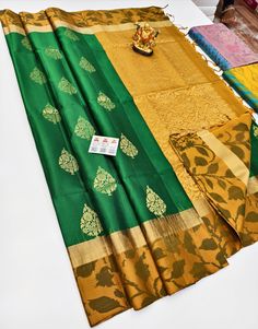 Introducing our mesmerizing Handloom Pure Kanchipuram Soft Silk Saree, a splendid blend of vibrant hues and timeless elegance. Handcrafted with meticulous care using traditional handloom techniques, this saree exemplifies the rich cultural heritage and exquisite craftsmanship of Kanchipuram. The captivating fusion of our unique designs creates a stunning interplay of colors, making this saree a standout choice for weddings, festivities, or any special occasion. The bold and enchanting combinatio Rancho Cucamonga, Soft Silk Sarees, Festival Wedding, Cultural Heritage, Bridal Wear, Pure Silk, Silk Saree, Hand Stitching, Silk Sarees