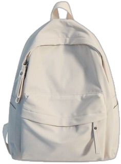 Casual Cream Backpack For School, Casual Cream Backpack With Adjustable Strap, Trendy Cream Bag For Students, Large Capacity Cream Backpack For School, Casual Beige Backpack For School, Casual Cream Satchel Backpack, Cream Backpack For School, Cream Backpack For Back To School, Cream School Backpack