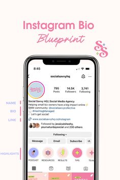 the instagramr app on an iphone with pink and white text that reads instagramr