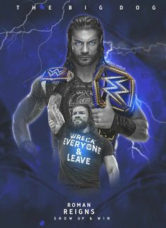 roman reigns and the big dog poster