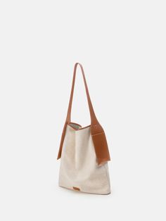 Canvas Tote Bag | Versatile Medium Tote for Everyday Use – Songmont Large Capacity Beige Canvas Bucket Bag, Spacious Beige Canvas Bucket Bag, Brown Canvas Bucket Bag For On-the-go, Brown Canvas Hobo Bag With Canvas Lining, Cream Canvas Shoulder Bag With Double Handle, Daily Use Canvas Shoulder Bag, Functional Beige Shoulder Bag For Shopping, Modern Large Capacity Canvas Bag For Everyday Use, Casual Beige Canvas Satchel