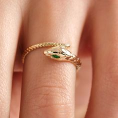 Here is Gold Snake Stacking Ring by Mini Fine Jewels! Our 18K 14K 10K Custom Birthstone Eye Ring will be perfect Mindful Ring for girlfriend, women, best friend or bestie! This Adjustable Wrapping Animal Ring is open cuff ring for street wear. Wraparound ring and custom birthstone eye ring will be either exciting gift for Girl, Daughter or New Best friends. You can choose your own birdh stone or birth month stone Lise as emerald eye ring. This wrapping snake ring and ouroborous ring will be best Cheap Adjustable Snake Ring As Gift, Cheap Adjustable Snake Ring For Gift, Shein Snake Ring, Cute Snake Clay Ring, Adjustable Snake Ring, Birth Month Stones, Snake Ring Gold, Girlfriend Ring, Snake Rings