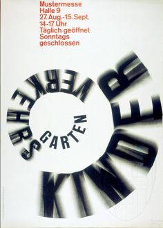 an advertisement for the berlin film festival, with black and white lettering in front of it