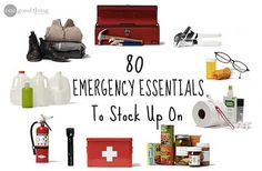 80 Essential Items To Stock Up On For Emergencies - One Good Thing by JilleePinterestFacebookPinterestFacebookPrintFriendly Emergency Essentials, One Good Thing By Jillee, Emergency Preparation, Natural Disaster, Emergency Supplies, Inflatable Mattress, Homestead Survival, Emergency Prepping, List Of Things