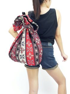 Woven Cotton Bag Single Strap Backpack Hippie Hobo Boho bag Tote Travel Bag School bag Women bag Handbags Shoulder One Strap Backpack (WF73) Single Strap Backpack, One Strap Backpack, Tie Dye Bags, Elephant Bag, Hippie Pants, Yoga Mat Bag, Mat Bag, Bag School, Woman Bags Handbags