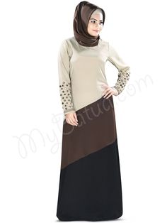 Abda Abaya | MyBatua | http://www.mybatua.com/womens/abaya-1?dir=asc&order=price Elegant Brown Thobe For Eid, Elegant Long Sleeve Brown Abaya, Eid Abaya With Mirror Work, Elegant Brown Long Sleeve Thobe, Brown Long Dress For Eid, Long Brown Dress For Eid, Traditional Brown Long Sleeve Maxi Dress, Long Brown Dresses For Eid, Traditional Brown Abaya For Eid