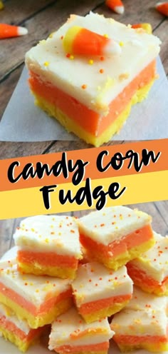 candy corn fudge is an easy and delicious treat