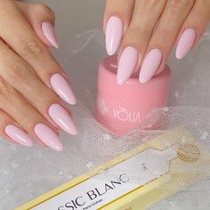 Baby Pink Nails, Casual Nails, Almond Acrylic Nails, Soft Nails, Elegant Nails, Dream Nails