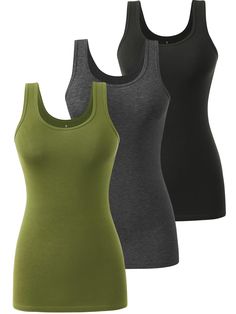 PRICES MAY VARY. ♦COTTON TANK: Orrpally womens tank tops are made of 78% cotton, 17% modal and 5% spandex, upgraded tank top fabric is more comfortable and skin-friendly, soft and non-stuffy. ♦WARDROBE MUST HAVE: This is the women tank top for all seasons. This workout tank top can wear alone or layered; the simple design can be worn with various of outfits in your wardrobe. ♦DESIGN FEATURES:These soft womens tank tops are designed with wide straps and round neckline. With neat and smooth lines Green Sleeveless Tank Top For Layering, Cotton Racerback Camisole, Green Tank Top For Layering, Cotton Racerback Vest, Cotton Sleeveless Camisole For Layering, Green Cotton Tank Camisole, Undershirt Tank Top, Layering Cami, Tank Top Camisole