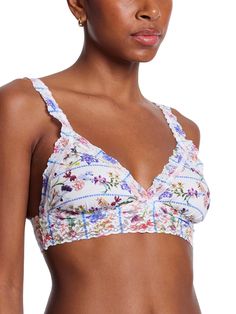 Indulge in all day comfort in our soft Supima® cotton bralette. Lace straps, trim, and underband complement gently supportive padded cups! Women's sleepwear, lingerie and more, from Hanky Panky. Cotton Bralette, Padded Bralette, Women's Sleepwear, Lace Straps, Supima Cotton, Sleepwear Women, Flower Crown, Bralette, Lingerie