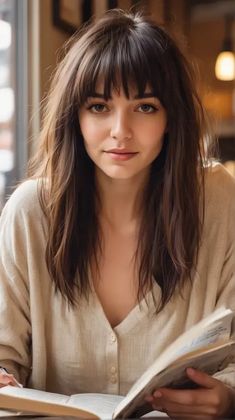 Bangs Straight Medium Hair, Bangs And Mid Length Hair, Mid Length Hairstyles With Fringe, Bangs With Mid Length Hair, Fringe Shoulder Length Hair, Bangs With Soft Layers, Mid Length Hair With Wispy Bangs, Shoulder Length Hair Fringe, Hair With Wispy Bangs