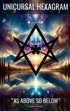 the cover art for universal hexagramm's album as above so below