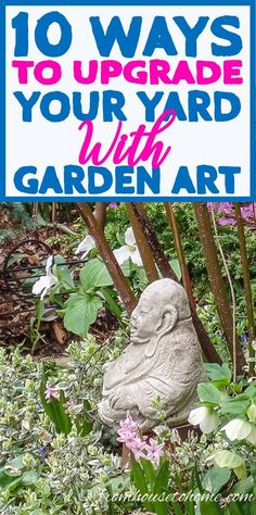 Garden Art Ideas That Will Beautify Your Outdoor Space Houses Garden, Art Statues, Beautiful Statues, Summer Outdoor Decor, Whimsical Garden Art, Unique Garden Art, Garden Art Ideas, Wind Sculptures, Garden Artwork