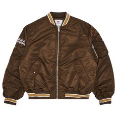 Find SUPREME Second To None Ma-1 Jacket on Editorialist. Supreme Second To None MA-1 Jacket 'Brown' Ma 1 Jacket, Running Shoes, Top Brands, Running, Luxury Fashion