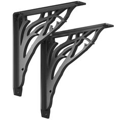 STRONG; Angel Oak shelf brackets from STARBY feature rock solid design, handcrafted from American steel; Our decorative shelf brackets are designed to be super tough, withstanding weights of over 500 lbs per pair; If you need heavy duty shelf brackets that will last a lifetime, look no further than STARBY. QUALITY; Each pair of wall shelf brackets has undergone stringent quality inspection and many hours of development; These brackets for shelves are made in the USA to the highest standards; Our promise is this; if we wouldn’t use the shelving brackets ourselves, we won’t sell them. EASY INSTALL; It’s time to say goodbye to metal shelf brackets that are a headache to install; Each black shelf bracket comes with pre drilled holes, all required screws and even includes decorative screw cover Metal Corbels, Brackets For Shelves, Countertop Brackets, Black Shelf Brackets, Decorative Shelf Brackets, Oak Shelf, Cast Iron Shelf Brackets, Shelving Brackets, Angel Oak