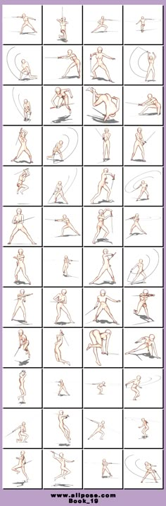 an exercise chart showing the different positions for each person to do in their own body