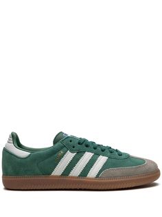 Adidas Samba OG "Court Green" Sneakers - Farfetch Nike Tenis, Sneakers Green, Adidas Samba Og, Green Sneakers, Tom Dixon, Green Suede, Adidas Samba, Pump Sandals, Dolce & Gabbana