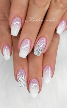 Beautiful Wedding Nails, Creative Backyard, Unghie Sfumate, Elegant Nail Designs, Pretty Nail Art Designs, Pretty Nail Art, Pink Nail