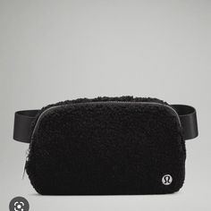 Brand New With Tags Black Sherpa Belt Bag Everywhere Fleece Belt Bag, How To Wear Sweatpants, Black Belt Bag, Lululemon Bags, Everywhere Belt Bag, Everyday Backpack, Festival Bag, Black Fleece, Bags Purses