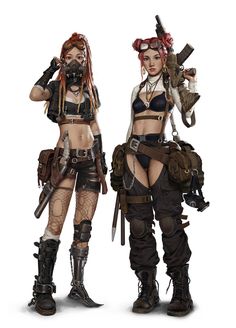 Dystopian Fashion Character Inspiration, Apocalypse Character, Cyberpunk Character, Cyberpunk Art, 영감을 주는 캐릭터, Female Character Design, Steam Punk, Dnd Characters, Character Outfits