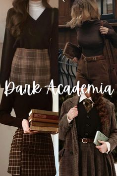 Dark Academia Outfit Winter, Dark Academic, Academia Aesthetic Outfit, Aesthetic Writing, Aesthetic Dark Academia, Trendy Outfit Ideas, Fall Outfit Ideas, Trendy Fall Outfits