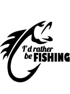 i'd rather be fishing sticker