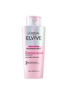 Want to get the shiniest hair of your life. Discover Glycolic Gloss Sulphate-Free Shampoo, the 1st step of our new at-home glossing routine. Powered with [Glycolic Acid] known for its multiple benefits in skincare, the 2percent Gloss Complex with [Glycolic Acid] penetrates the hairs fibre improving shine, smoothness and strength. Instantly transform your hair for up to 5x washes. The result: Free from sulphates, the Gloss Complex with [Glycolic Acid] produces a rich & generous foam whilst cleansing softly & filling hair with care. Hair is shiny, detangled & soft to touch. Elvive Shampoo, Sulphate Free Shampoo, Porous Hair, Denim Jacket With Dress, Style Steal, Sulfate Free Shampoo, Fake Tan, Care Hair, Sulfate Free