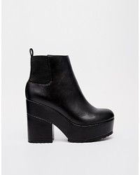 Botines de Cuero Negros de Asos Goth Look, Chelsea Ankle Boots, Goth Outfits, Pastel Goth, Chelsea, Ankle Boot, Ankle Boots, Asos, Target