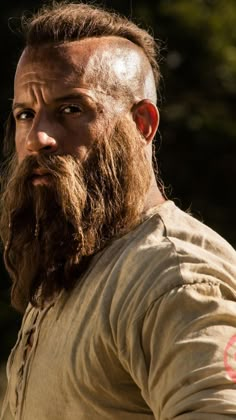 Stile Pin Up, The Last Witch Hunter, Viking Beard Styles, Viking Haircut, Braided Beard, Witch Hunter, Long Beard Styles, Beard Styles Short