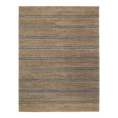 a beige rug with stripes on it