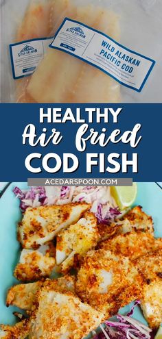 the healthy air fried fish is ready to be eaten