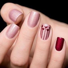 Valentines Nail Art Designs, Bare Nails, Unghie Sfumate, Nail Vinyls, Subtle Nails, Nail Designs Valentines, Her Nails