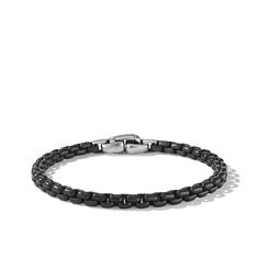 David Yurman Mens Darkened Silver Box Chain Bracelet David Yurman Mens, Jewelry Education, Silver Box, Engagement Ring Styles, Sterling Silver Bracelet, David Yurman, Box Chain, Chain Pendants, Custom Rings