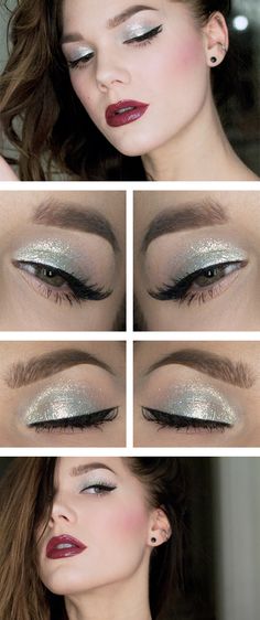 Todays look – Angel Blue - Linda Hallberg amazing juicy lip color!! Cake Eyeliner, Silver Eyes, Make Up Inspiration, Linda Hallberg, Wedding Silver, Makeup Wedding, Trendy Makeup, Dior Addict, Make Up Looks