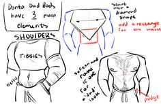 how to draw an origami man's body