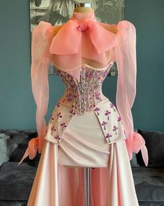 Dona Matoshi, Corset Fashion Outfits, Look Rose, Corset Fashion, Dresses By Length, Couture Gowns, Glam Dresses, Kpop Fashion Outfits, Teenage Fashion Outfits