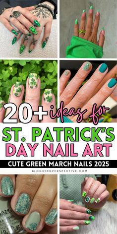 These St. Patrick's day nail art ideas are perfect for celebrating in style! Featuring fun green nails, green nail designs, and festive Irish nails, this list has something for everyone. Try st patrick's nail ideas and st patricks day nails designs for a standout look. Perfect for March nails 2025 and trendy spring nails. Check out these St. Patrick's day nails 2025 now on the blog!