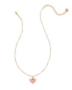 Show your love for the Western lifestyle with the Poppy Vintage Gold Short Pendant Necklace in Blush Pink Quartzite. An asymmetrical carved heart pendant shimmers along a vintage-inspired metal chain, creating a necklace layering staple that you’ll fall for time and time again. This necklace is a part of Yellow Rose by Kendra Scott—a brand that celebrates ranch life with Kendra Scott staples alongside select curated jewelry pieces and accessories. Metal Vintage 23k Yellow Gold Over Brass Materia Pink Quartzite, Short Pendant Necklace, Western Lifestyle, Carved Heart, Kendra Scott Necklace, Gold Shorts, Necklace Layering, Ranch Life, Jewelry Fashion Trends