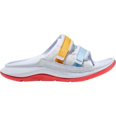 The Ora Luxe Slide is the ultimate recovery sandal, offering the same relief in a new style. HOKA elevated their Ora Slide with a more earth-friendly midsole and a new ultra-light strap. Outdoor White Sport Sandals With Arch Support, White Sport Sandals With Arch Support For Outdoor, White Slides With Arch Support, White Slide Sport Sandals With Arch Support, White Slides With Arch Support For Outdoor, Recovery Sandals, Blue Flip Flops, Hoka One One, Eva Sole