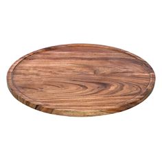 a wooden cutting board on a white background