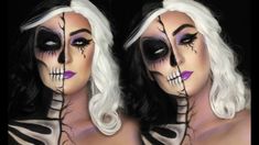 Dark Fantasy Makeup, Witch Halloween Makeup, Skeleton Witch, Holloween Makeup, Skeleton Makeup, Spell Books, Painted Faces