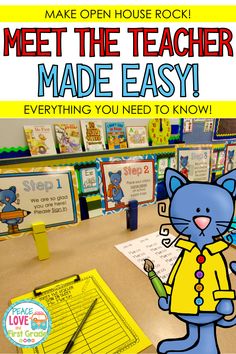 an open house rock made easy for kids to learn how to make their own books