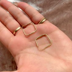 10k Solid Gold Square Hoop Earrings Square Hoop Earrings, Earrings Color, Solid Gold, Jewelry Earrings, Hoop Earrings, Women Jewelry, Square, Gold, Women Shopping