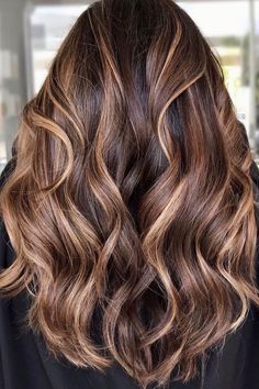 Brunette With Auburn Lowlights, Summer Brown Hair Color Caramel, Brown Hair With Honey Balayage, Brunette Hair With Caramel Highlights, Brown Bayalage, Gorgeous Brown Hair, Highlight Idea, Brown Hair With Highlights And Lowlights, Brown Hair Inspiration