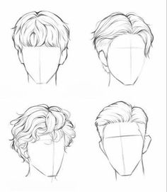 Hair Sketch Side View, Guy Face Sketch, Drawing Guys Face, Men Face Sketch, Man Face Drawing Sketches, Guy Hair Drawing Reference, Man Sketch Face, Side Face Reference, Man Head Drawing