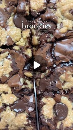 a close up of a chocolate chip cookie