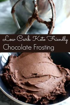 low carb kit's friendly chocolate frosting